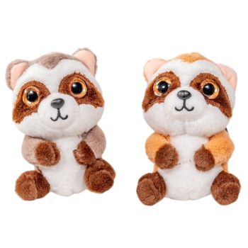 Plüss mosómedve kulcstartóval 13cm