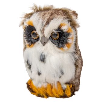 Plüss bagoly barna M11cm