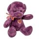 Plüss maci szívvel lila 20cm