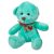 Plüss maci szívvel türkiz 20cm