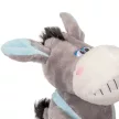 Plüss szamár kék ruhában 25cm