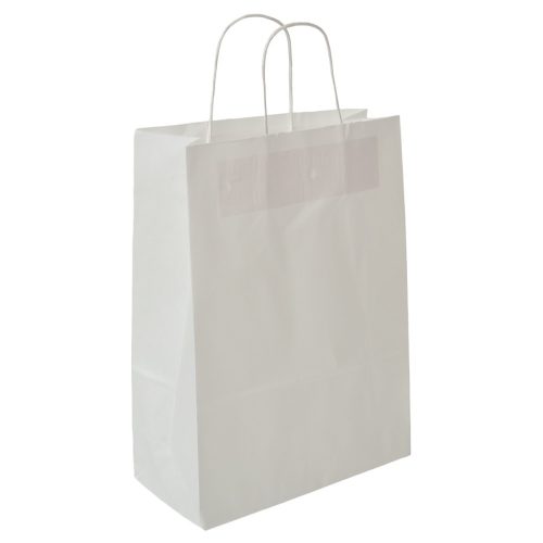 Ajándéktasak fehér 26x35x12cm