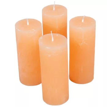 Rusztikus henger gyertya 40x100mm pezsgő 4db/csom (db ár)