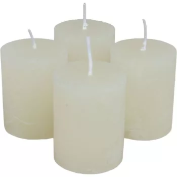Rusztikus henger gyertya 40x50mm ivory 4db/csom (db ár)
