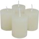 Rusztikus henger gyertya 40x50mm ivory 4db/csom (db ár)