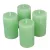 Rusztikus henger gyertya 60x100mm menta 4db/csom (db ár)
