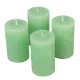 Rusztikus henger gyertya 60x100mm menta 4db/csom (db ár)
