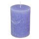 Rusztikus henger gyertya 70x100mm milka lila