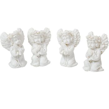 Angyal térdeplő poly M4,5cm 4db-os