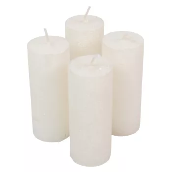 Rusztikus metál henger 40x100 mm fehér 4db/csom db ár