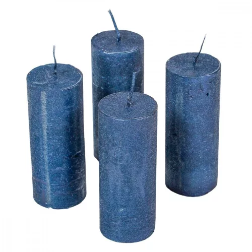 Rusztikus metál henger 40x100mm sötétkék 4 db/csom (db ár)