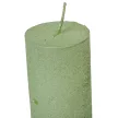 Rusztikus metál henger gyertya 40x75 mm Menta 4 darabos csomagban rendelhető | darab ár!