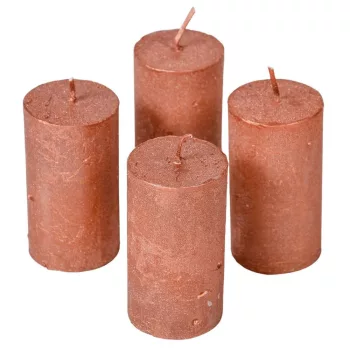 Rusztikus metál henger 40x75mm rosegold 4db/csom (db ár)