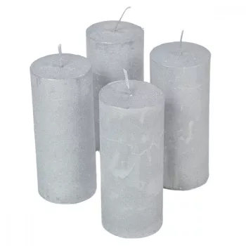 Rusztikus metál henger 50x120mm ezüst 4db/csom (db ár)