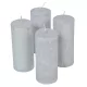 Rusztikus metál henger 50x120mm ezüst 4db/csom (db ár)