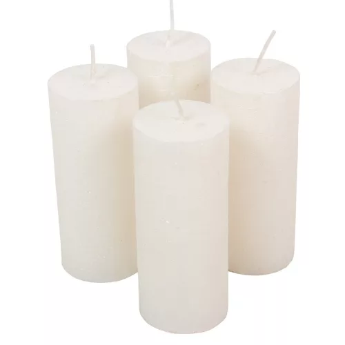 Rusztikus metál henger 50x120mm fehér 4db/csom (db ár)