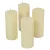 Rusztikus metál henger 50x120mm ivory 4db/csom (db ár)