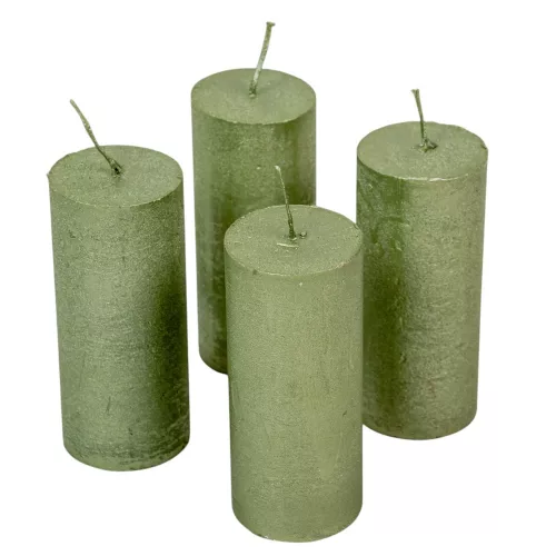 Rusztikus metál henger 50x120 mm menta  4db/csom (db ár)