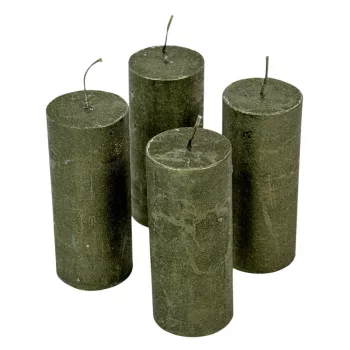 Rusztikus metál henger 50x120mm oliva 4db/csom  (db ár)