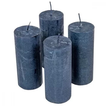   Rusztikus metál henger 50x120mm sötétkék 4db/csom (db ár)