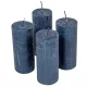 Rusztikus metál henger 50x120mm sötétkék 4db/csom (db ár)