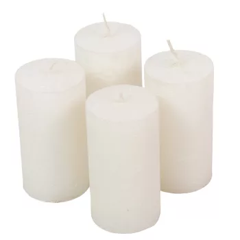Rusztikus metál henger 50x90mm fehér 4db/csom (db ár)