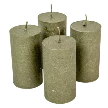 Rusztikus metál henger 50x90mm oliva 4db/csom (db ár)