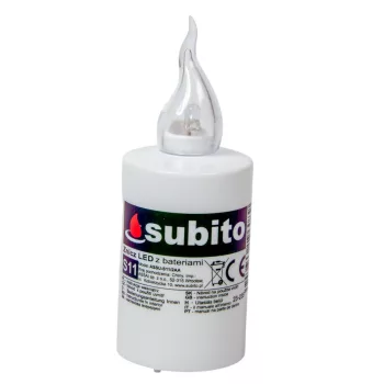 Elektromos mécses betét SUBITO fehér M11cm