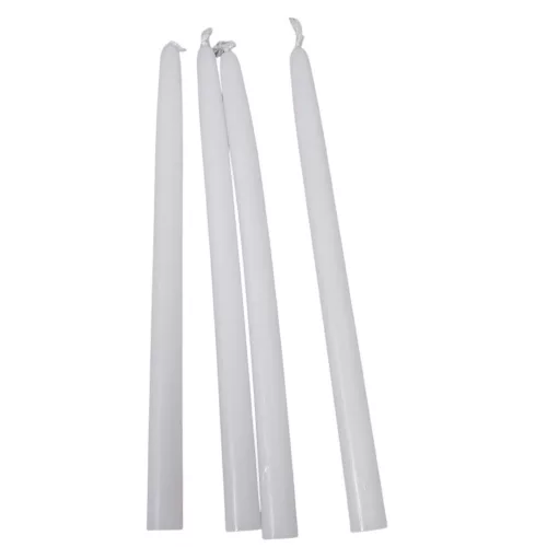 Szálas gyertya 17cm fehér 10db-os (db ár)