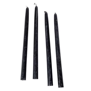 Szálas gyertya 17cm fekete 10db-os (db ár)