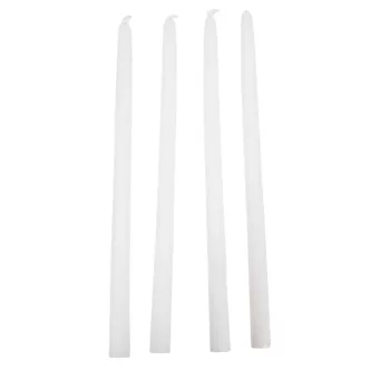 Szálas gyertya 20cm fehér 10db-os (db ár)