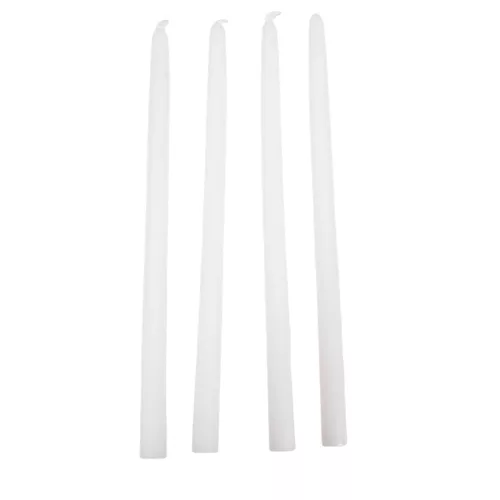 Szálas gyertya 20cm fehér 10db-os (db ár)