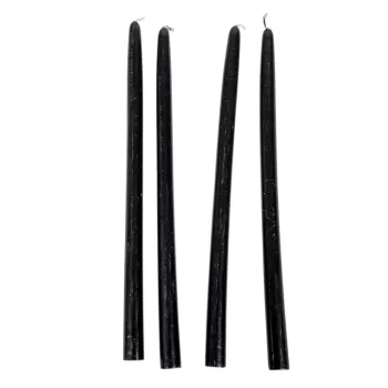 Szálas gyertya 20cm fekete 10db-os (db ár)