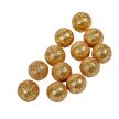 Glitteres hungarocell golyó arany 1,5cm 30g