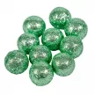 Glitteres polisztirol golyó menta 1,5cm 30g