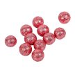 Glitteres hungarocell golyó pink 1,5cm 30g