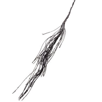 Glitteres dekor ág sztrasszal fekete 44cm