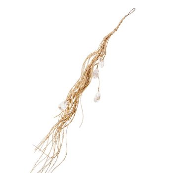 Glitteres dekor ág sztrasszal pezsgő 44cm