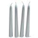 Metál spitz gyertya 195 mm ezüst 4db/csom (db ár)
