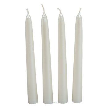 Metál spitz gyertya 195 mm ivory 4db/csom (db ár)