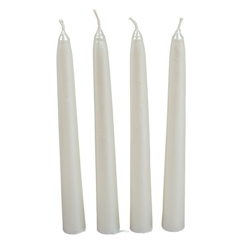 Metál spitz gyertya 195 mm ivory 4db/csom (db ár)