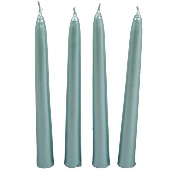 Metál spitz gyertya 195 mm jégkék 4db/csom (db ár)