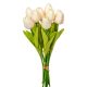 Tulipán köteg gumi 10v. krém-rózsaszín M33cm 24db/#