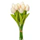 Tulipán köteg gumi 10v. krém-rózsaszín M33cm 24db/#