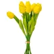Tulipán köteg gumi 10 virágos sárga 33cm