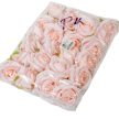 Rózsa virágfej rózsaszín D7cm 24db/csom