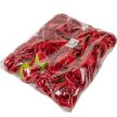 Rózsa virágfej piros D7cm 24db/csom