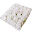 Rózsa virágfej fehér D7cm 24db/csom