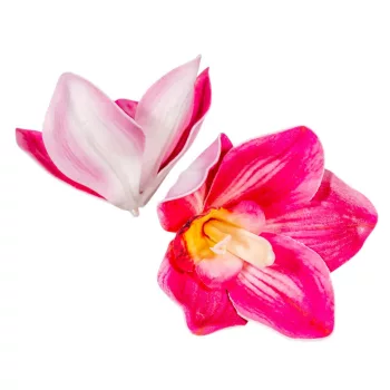Orchidea virágfej polifoam D10cm CYC 24db/csom