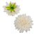 Dália virágfej ivory D11cm 24db/csom